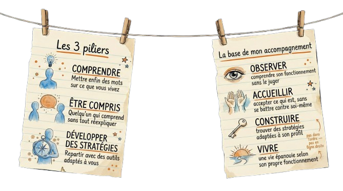 Les 3 piliers et les 4 étapes de l'accompagnement