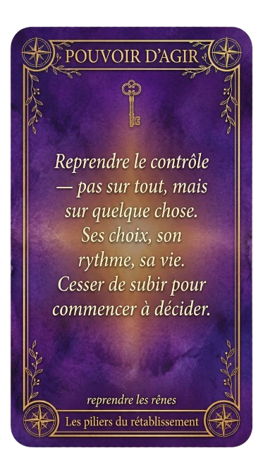 Pouvoir d'agir, détail verso