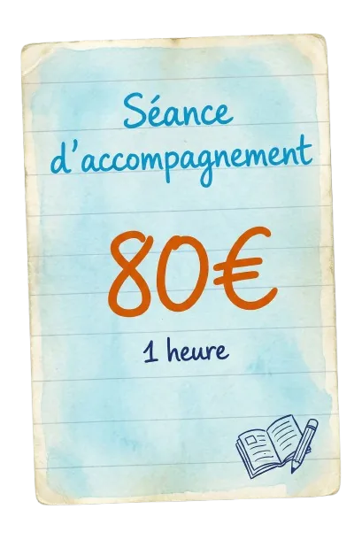 Séance d'accompagnement, 80 euros HT, 1 heure